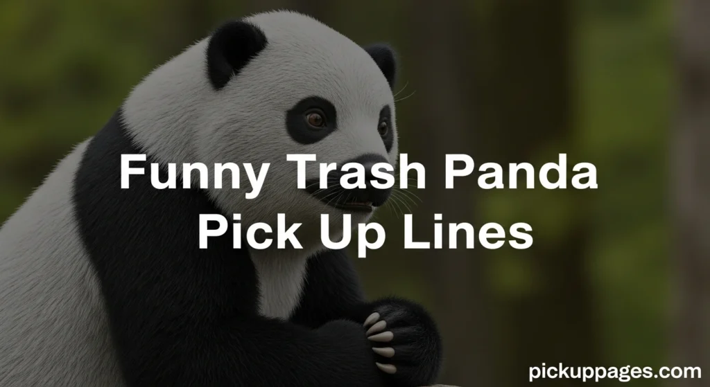 Funny Trash Panda Pick Up Lines