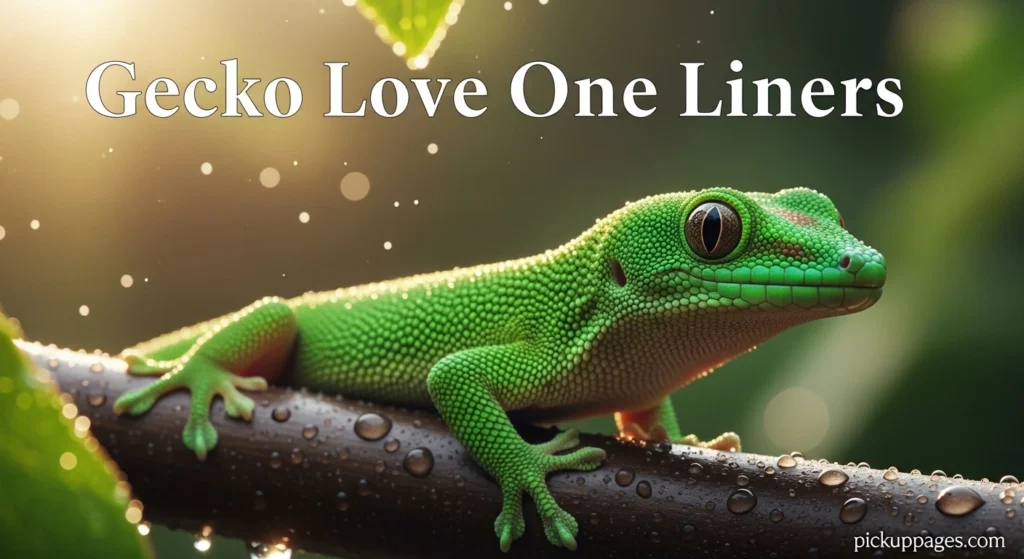 Gecko Love One Liners