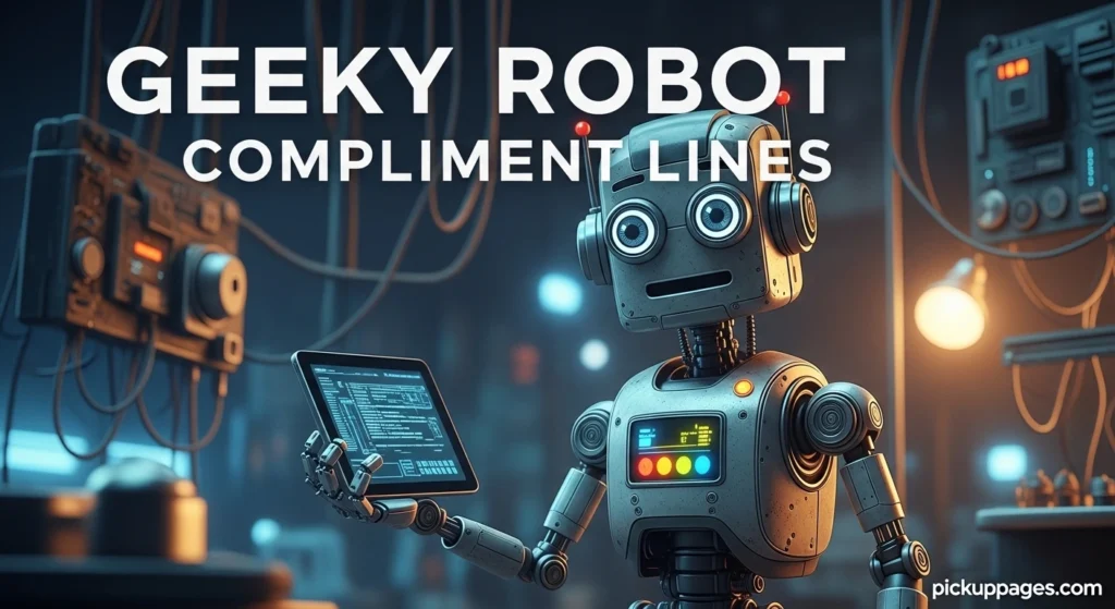 Geeky Robot Compliment Lines