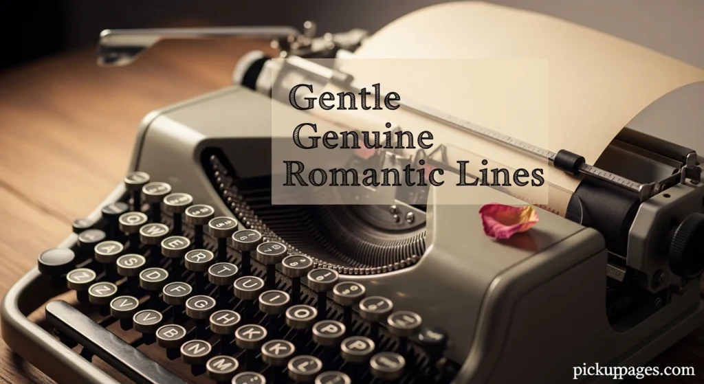 Gentle Genuine Romantic Lines