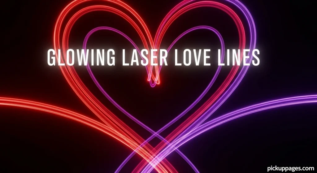 Glowing Laser Love Lines