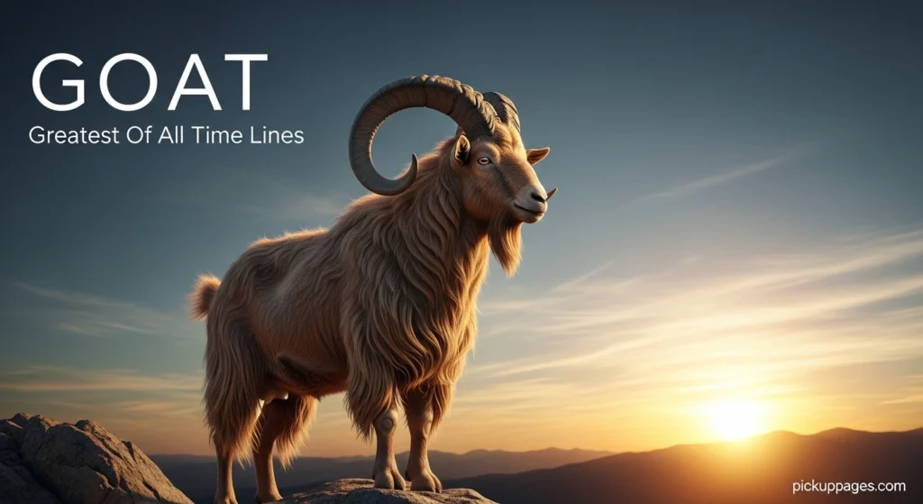 GOAT Greatest Of All Time Lines