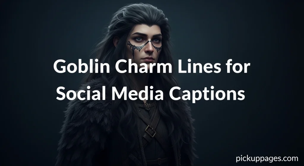 Goblin Charm Lines for Social Media Captions