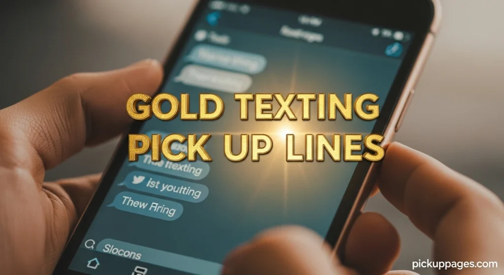 Gold Texting Pick Up Lines