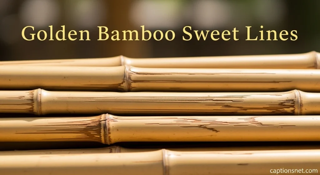 Golden Bamboo Sweet Lines