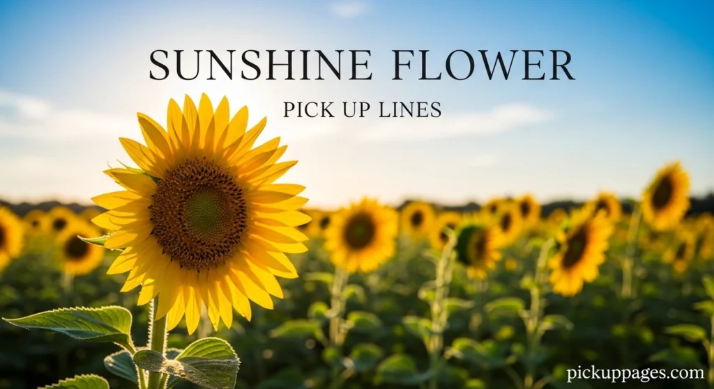 Golden Flower Pick Up Lines