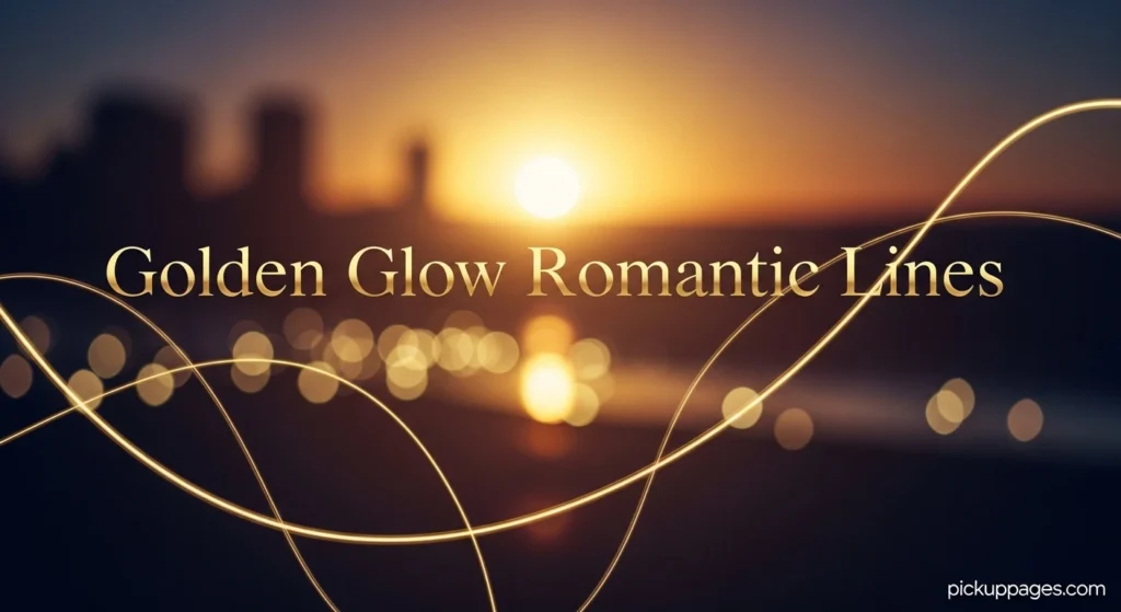 Golden Glow Romantic Lines