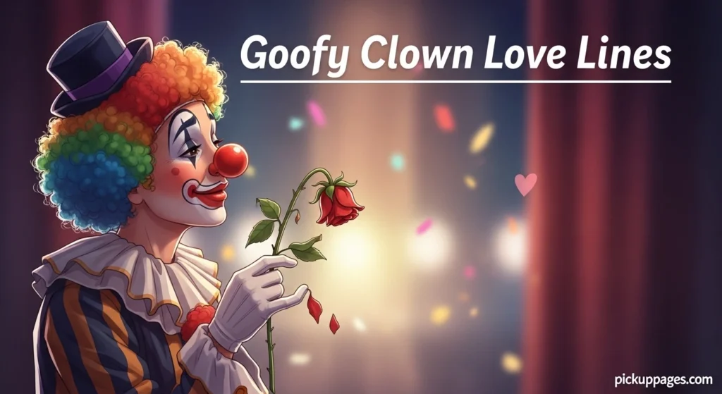 Goofy Clown Love Lines