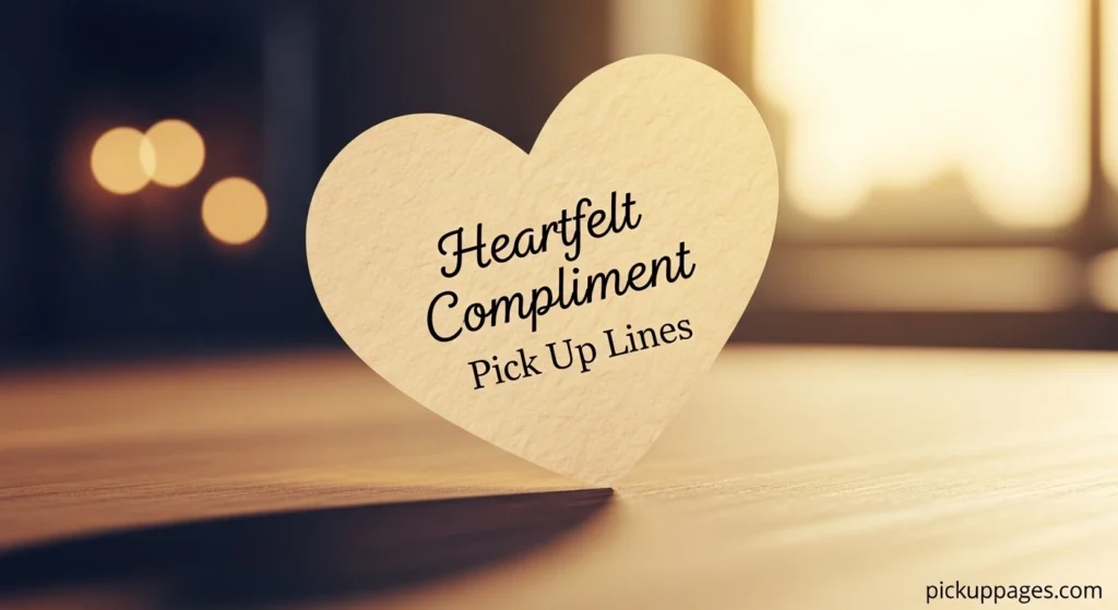 Heartfelt Compliment Pick Up Lines