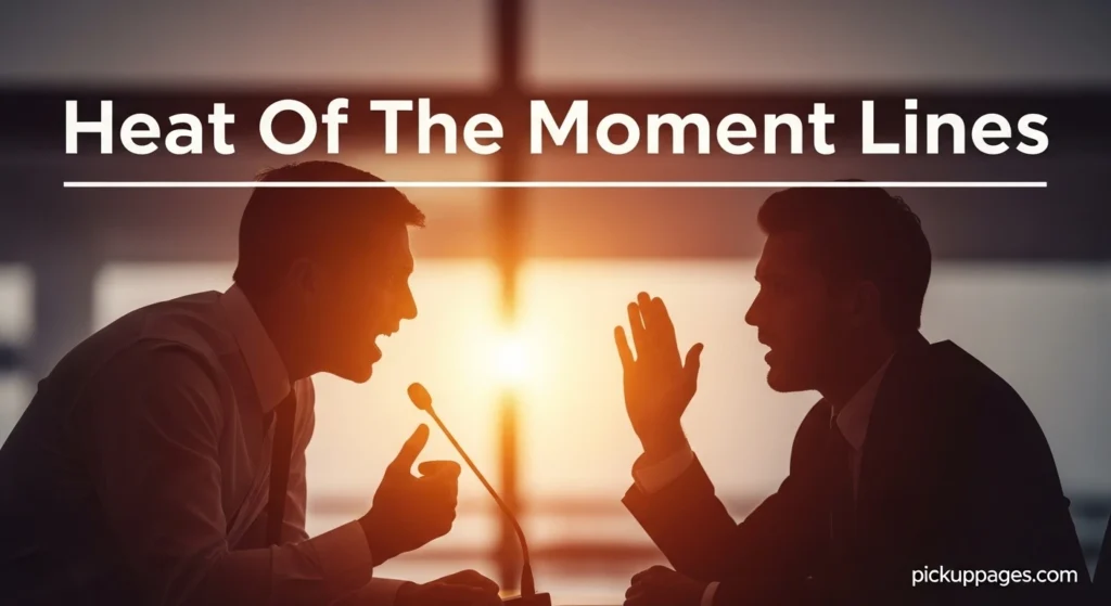 Heat Of The Moment Lines