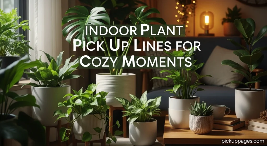 Indoor Plant Pick Up Lines for Cozy Moments