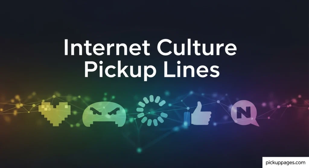 Internet Culture Pickup Lines