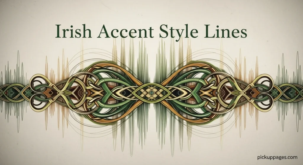 Irish Accent Style Lines