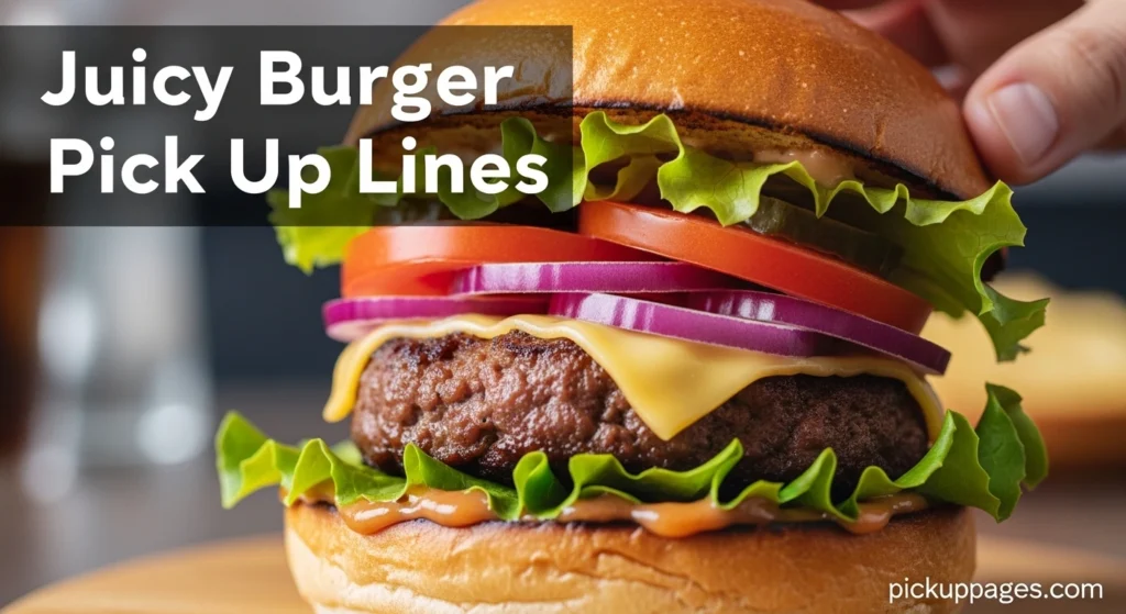 Juicy Burger Pick Up Lines