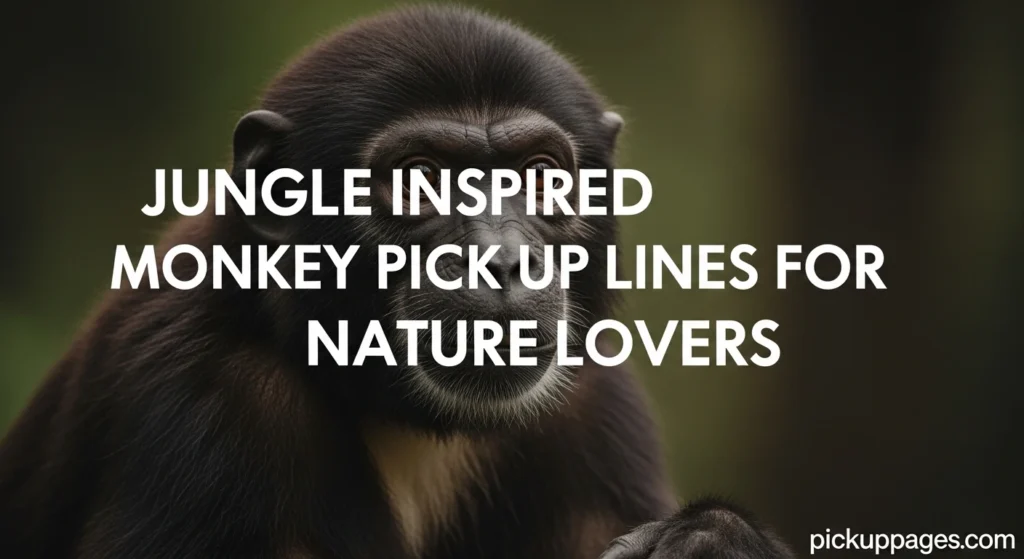 Jungle Inspired Monkey Pick Up Lines for Nature Lovers