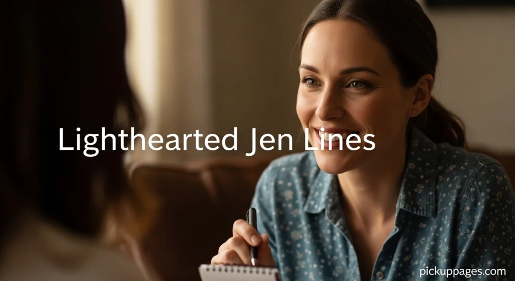 Lighthearted Jen Lines