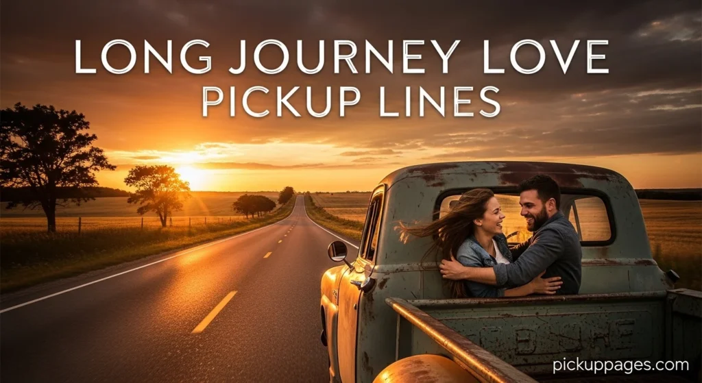 Long Journey Love Pickup Lines