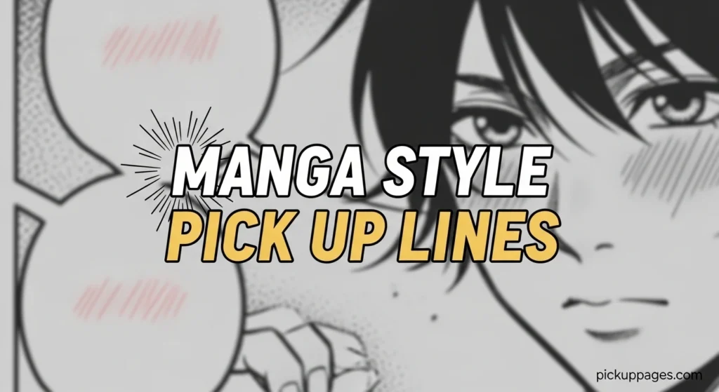 Manga Style Pick Up Lines