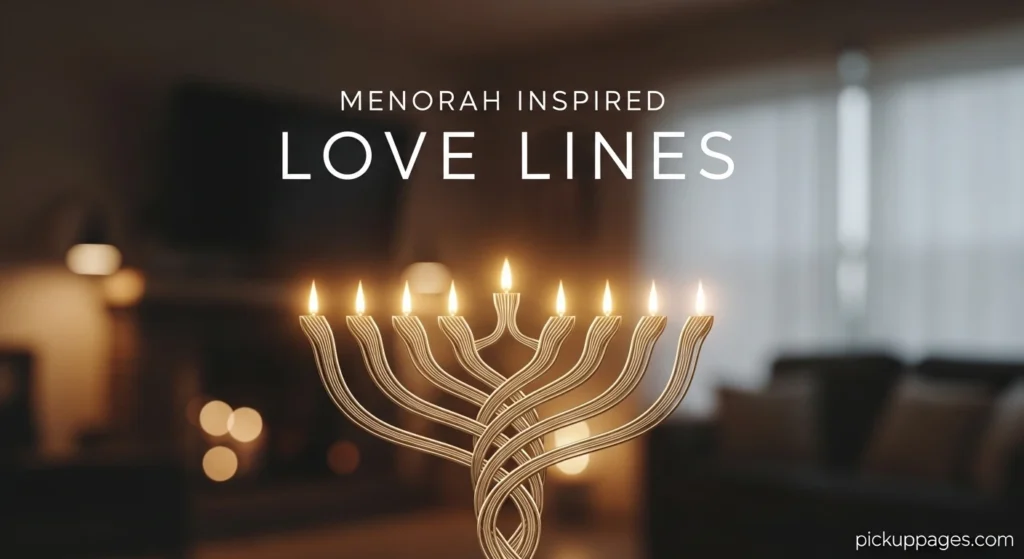 Menorah Inspired Love Lines