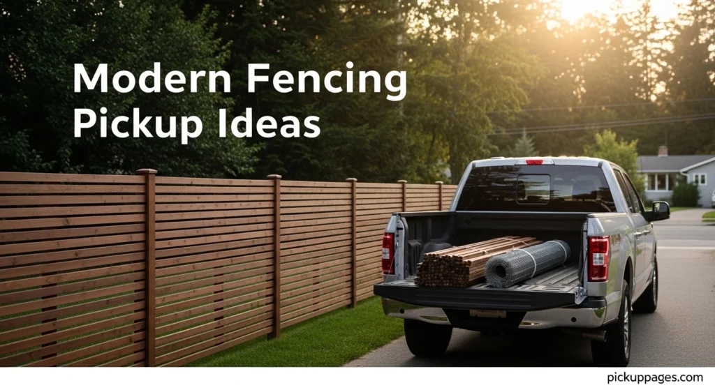 Modern Fencing Pickup Ideas