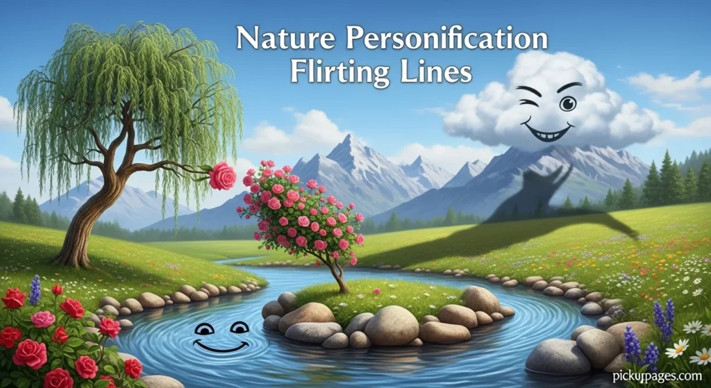 Nature Personification Flirting Lines