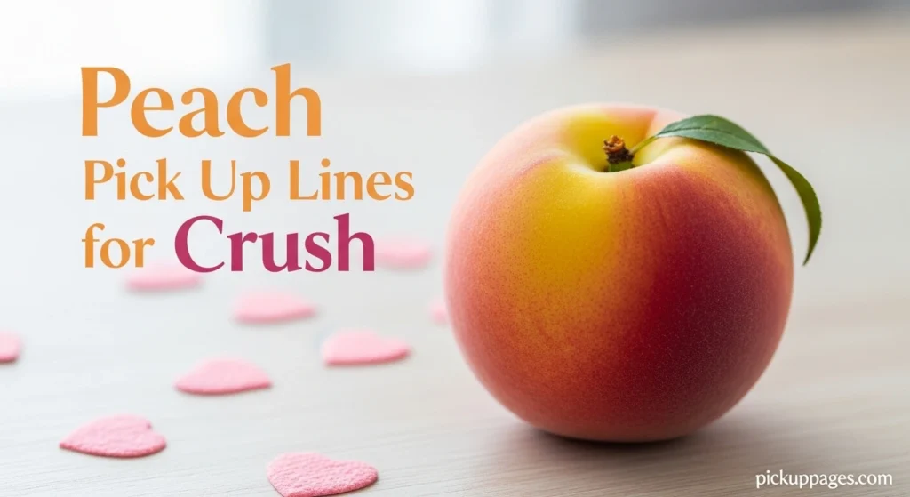 Peach Pick Up Lines for Crush