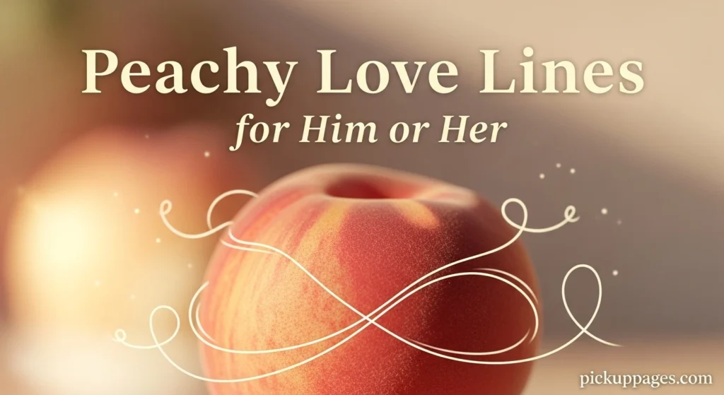 Peachy Love Lines for Him or Her