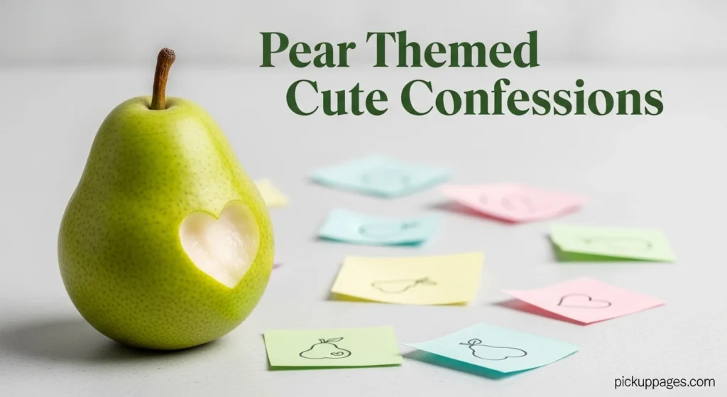 Pear Themed Cute Confessions