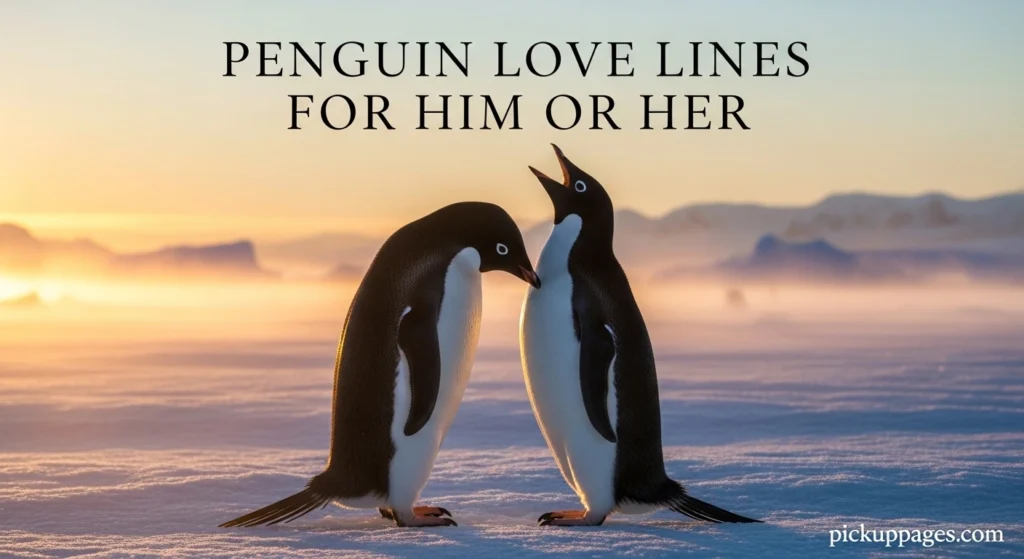Penguin Love Lines For Him Or Her