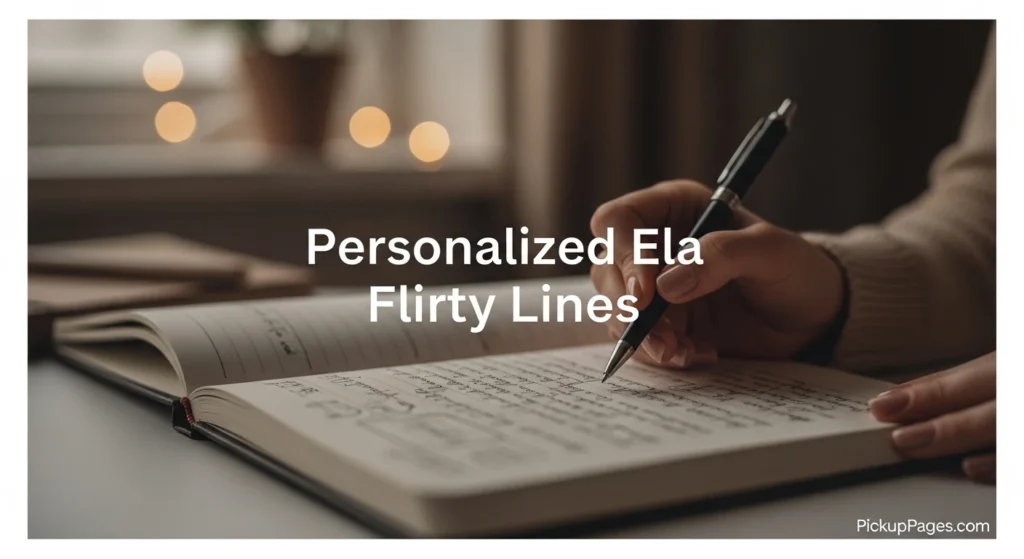 Personalized Ela Flirty Lines
