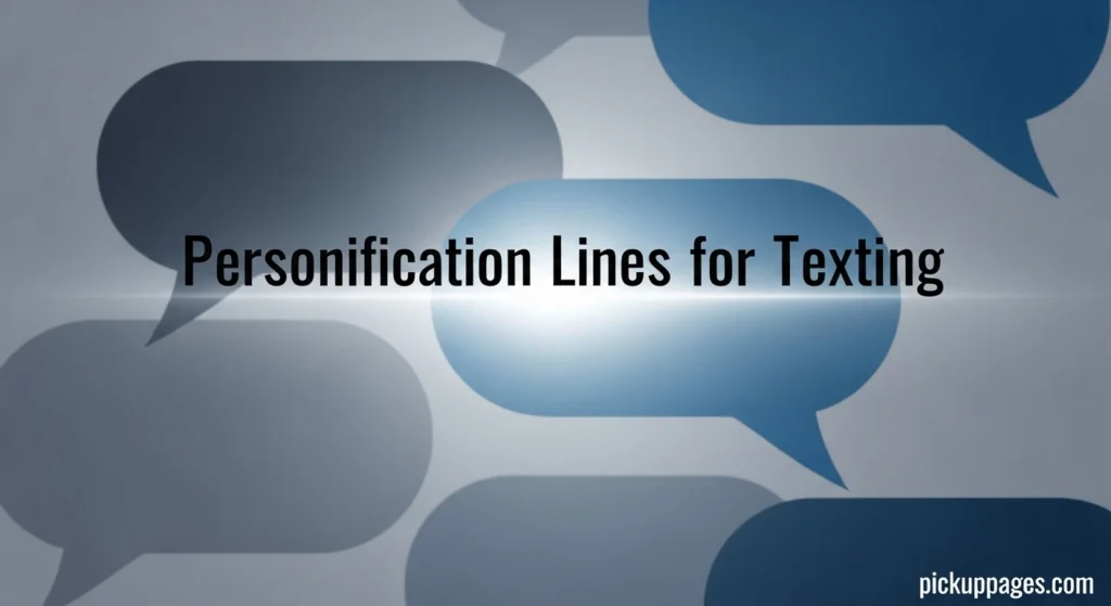 Personification Lines for Texting