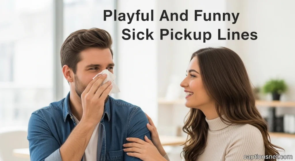 Playful And Funny Sick Pickup Lines