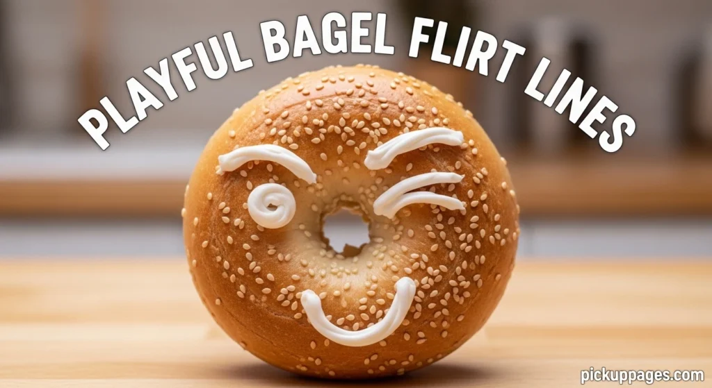 Playful Bagel Flirt Lines