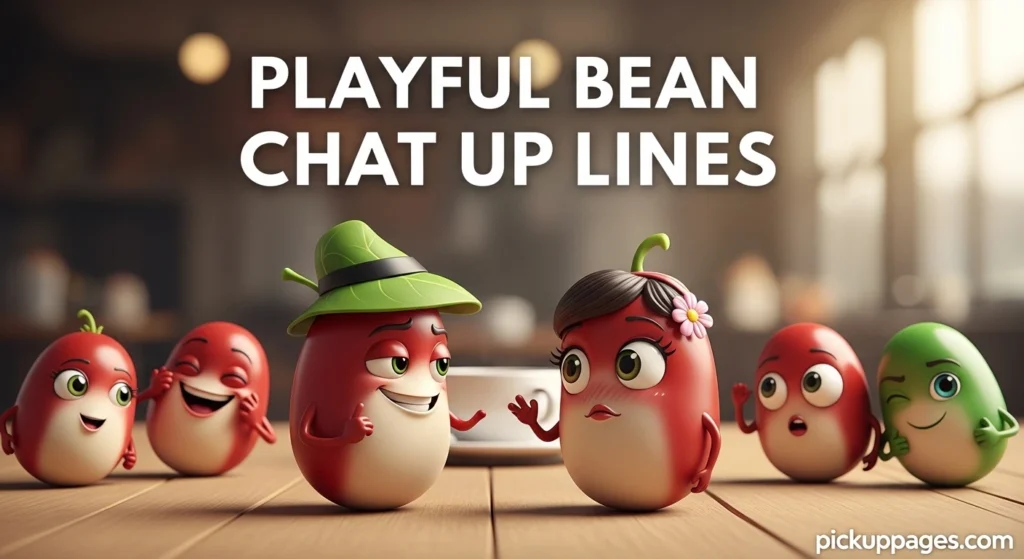 Playful Bean Chat Up Lines