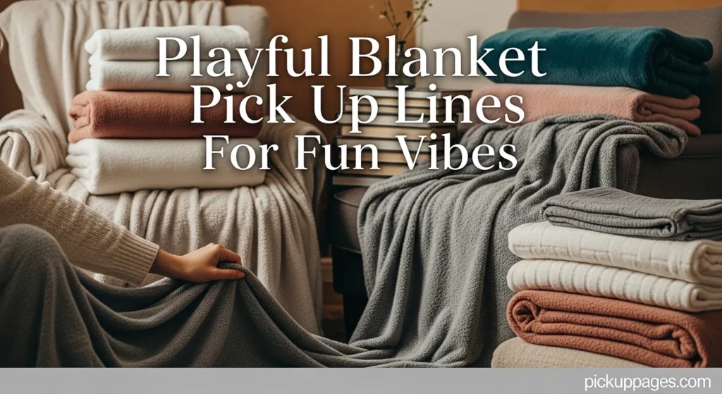 Playful Blanket Pick Up Lines For Fun Vibes