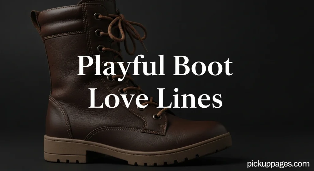 Playful Boot Love Lines