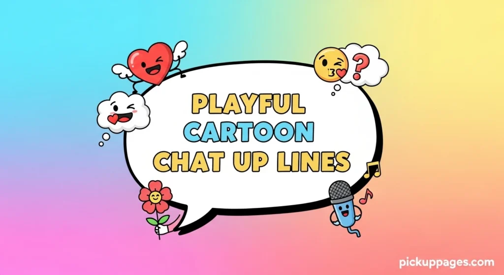 Playful Cartoon Chat Up Lines