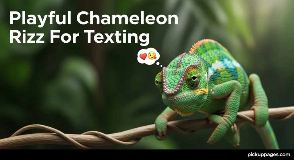 Playful Chameleon Rizz For Texting