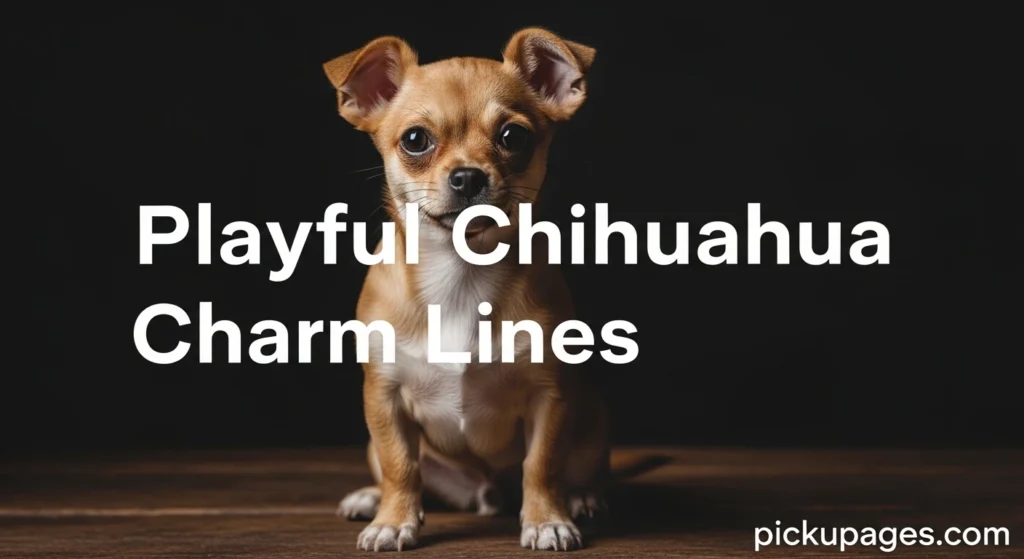 Playful Chihuahua Charm Lines