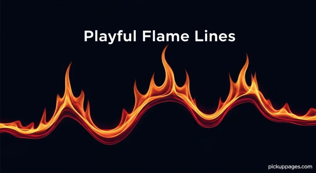 Playful Flame Lines