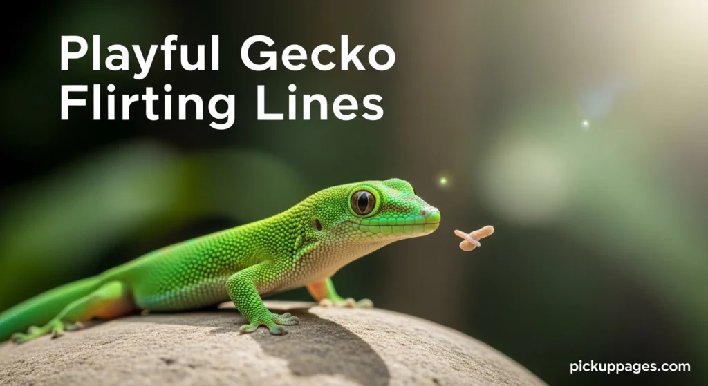 Playful Gecko Flirting Lines