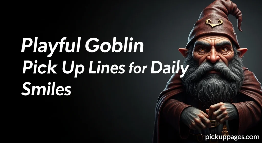 Playful Goblin Pick Up Lines for Daily Smiles