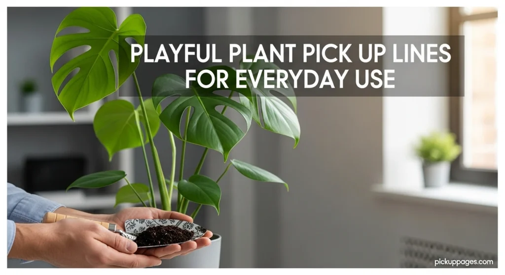 Playful Plant Pick Up Lines for Everyday Use