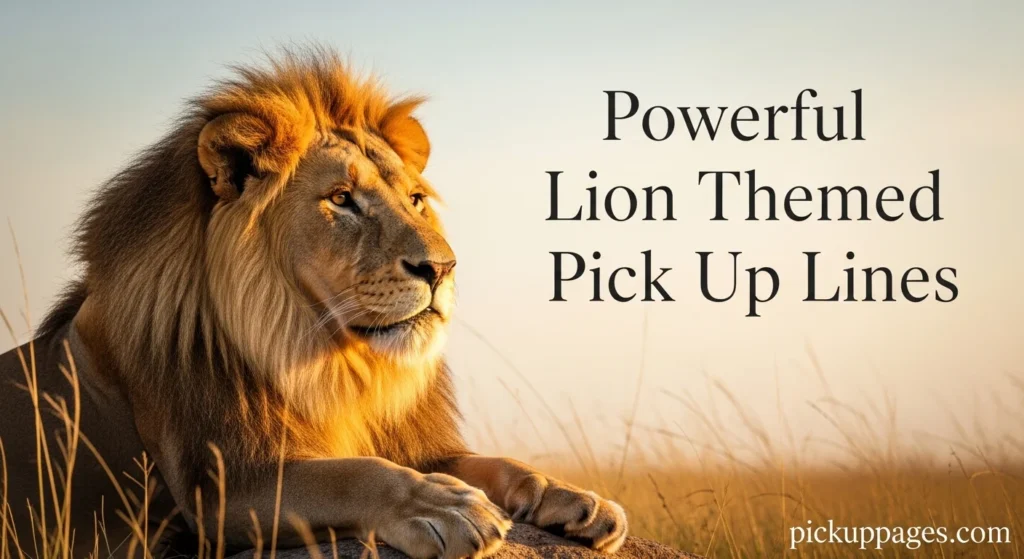 Powerful Lion Themed Pick Up Lines
