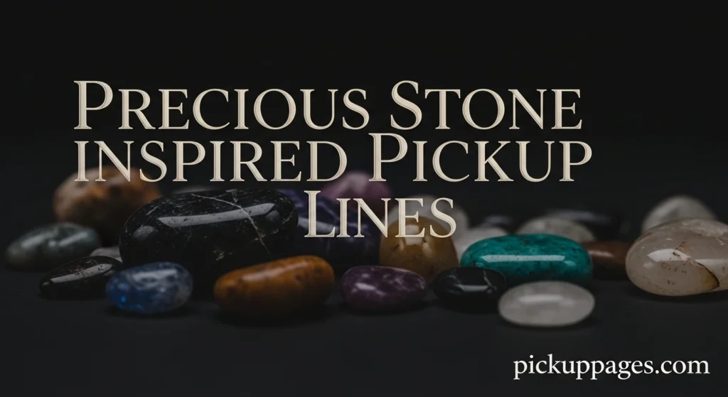Precious Stone Inspired Pickup Lines