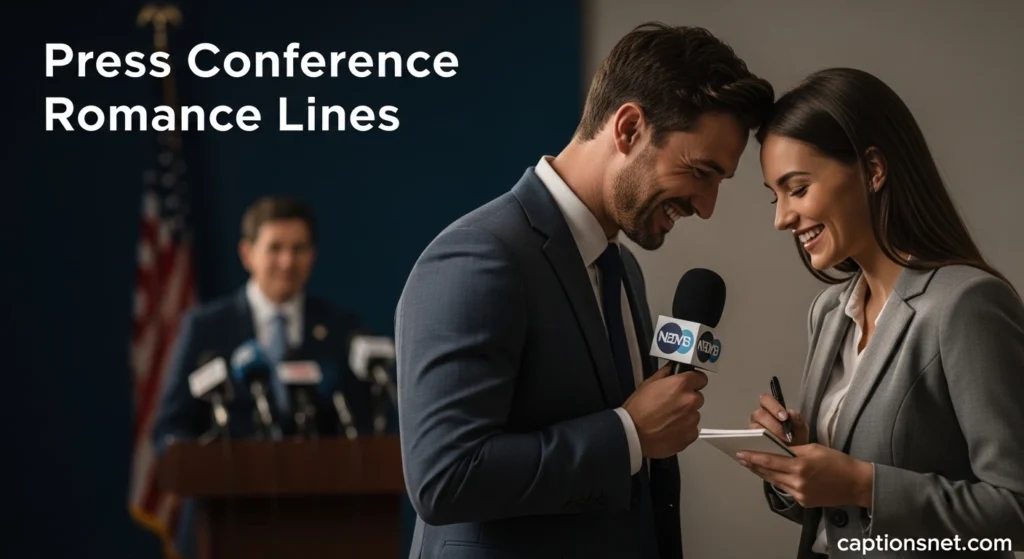 Press Conference Romance Lines