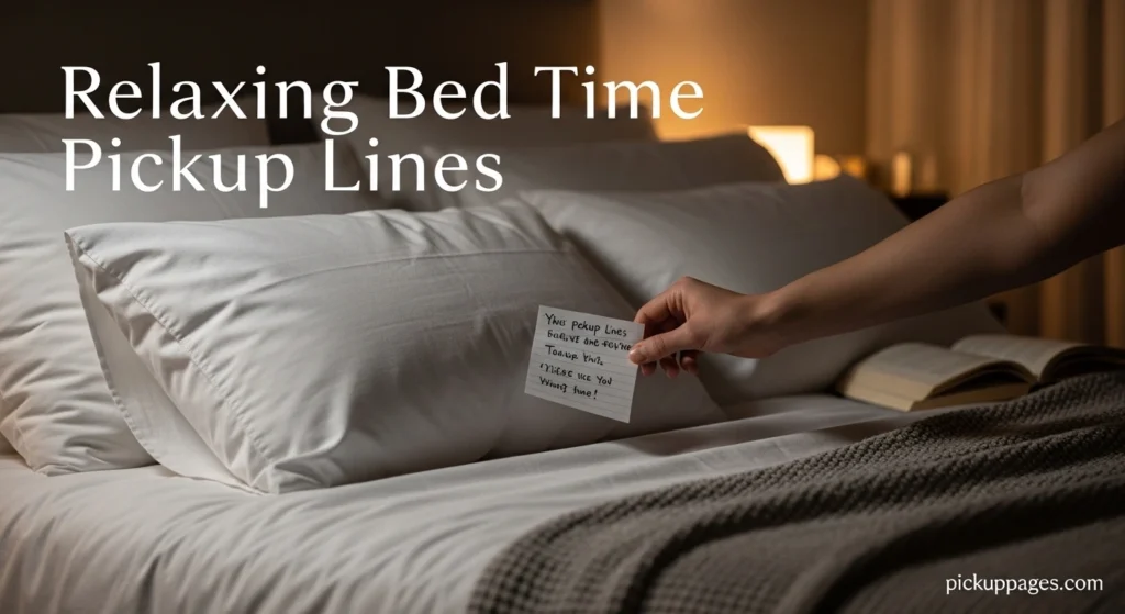 Relaxing Bed Time Pickup Lines