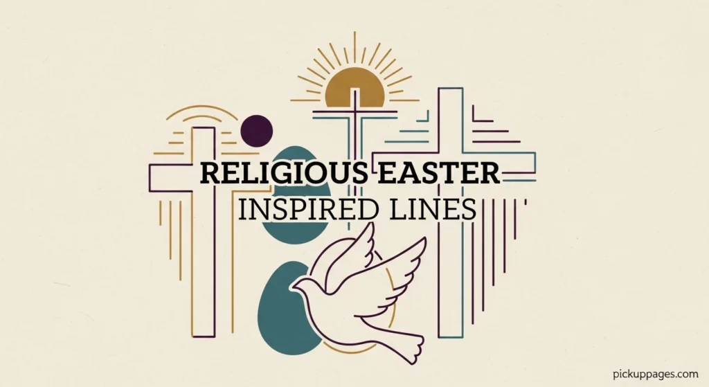 Religious Easter Inspired Lines