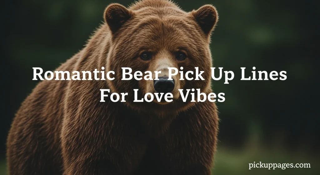 Romantic Bear Pick Up Lines For Love Vibes