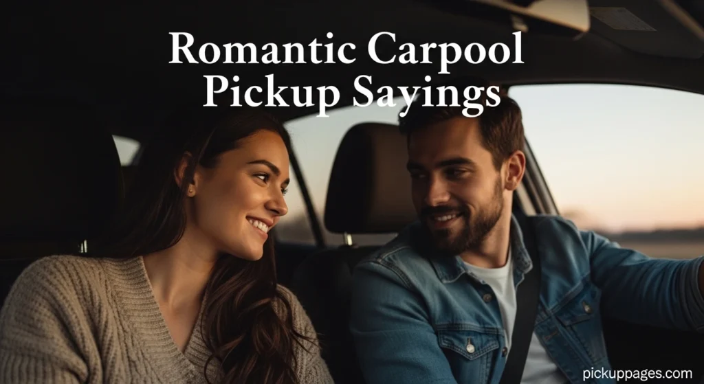 Romantic Carpool Pickup Sayings